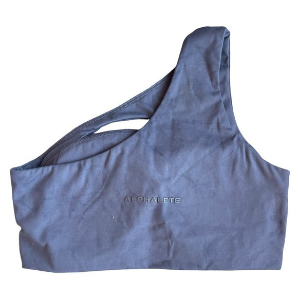 Alphalete Alphalux Asymmetrical Bra Tie Dye Purple Size M One Strap - Picture 6 of 10